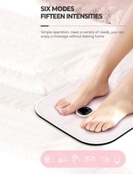 [🎄⛄️🎁 聖誕禮物］USB 充電新型 EMS 足部按摩墊附遙控肌肉刺激器腿部酸痛緩解 qqbckp1 USB Rechargeable New EMS Foot Massager Mat With 