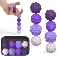 Large Magnetic Sensory Fidget Ball Toy, 8Pcs Silicone Sensory Stress Relief Toys for Adults, Teens w
