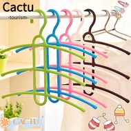 CACTU Clothes Hanger Plastic 3 Layer Fishbone Space Saver