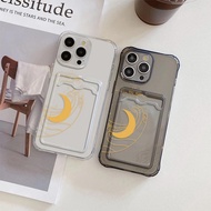 Infinix Case Card Slot Softcase Simple Lines Clear Silicone Anti-Scratch For Infinix Note 40 30 12 P