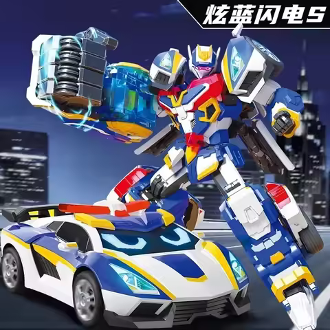 New Metal Cardbot Transforming Robot to Car Action Figures HEAVY IRON with Card Transformation Car M