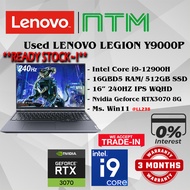 #LL238 USED LENOVO LEGION Y9000P Intel i9-12900H 16GB 512GB SSD NVIDIA RTX3070 8G Gaming laptop 4060