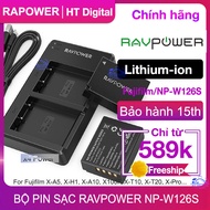 Bộ 2 pin NP-W126S và đế sạc kép RAVPower RP-BC023 tương thích Fujifilm NP-W126S FinePix X-A5.. - Hàn