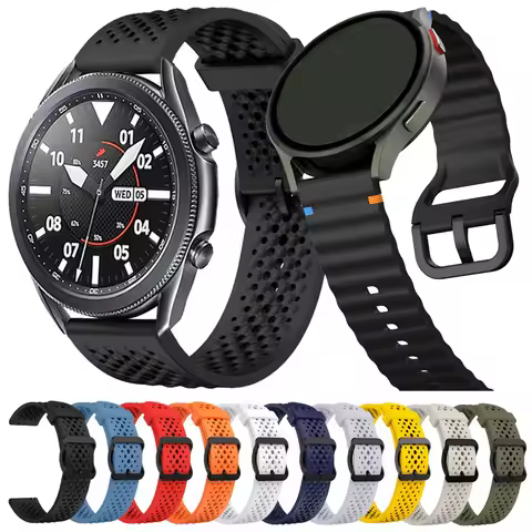 22mm Repalcement Strap For Samsung Galaxy Watch 3 45mm 46mm/Gear S3 Frontier Bands Soft Silicone Spo