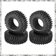 [I O J E] 4PCS 1.9 Inch Rubber Tyre 1.9 Wheel Tires 108X40MM for 1/10 RC Crawler  TRX4  SCX10 90046 