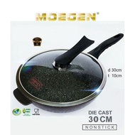 M Wok Pan 30cm Non-Stick Marble Pan