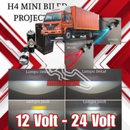H4 Mini Biled Projector Lamp With EyeDEVIL And Fan Laser Light Motor Car 12 VOLT 24 Truck Bus Canter
