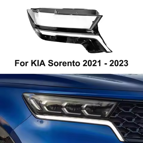 For KIA Sorento 2021 2022 2023 Headlight Lens Cover Headlamp Shell Glass Transparent Lampshade Repla