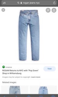 New York Rogan Jeans 直腳牛仔褲