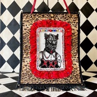 現役偶像 若夏 (JAGUAR) 手繡手工包 豹紋包