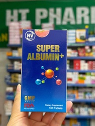 [Nhập khẩu có tem phụ ] Viên uống SUPER ALBUMIN lọ 100 viên giúp tăng cường miễn dịchtăng cường chức