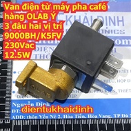 OLAB Italian 3-position coffee maker solenoid valve 9000BH/K5FV 230Vac 12.5W kde8437