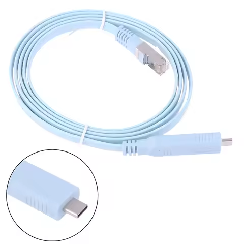（Summer6）1.5m Usb C To Rj45 Console Cable Rs232 Serial Adapter For Router Rj 45 Data Converter Type-