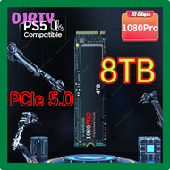 DJRTY 2024 M.2 SSD 1080PRO 2280 PCIe Gen 5.0X4 NVMe โซลิดสเตทไดรฟ์ภายใน8TB 4TB 2TB สำหรับแล็ปท็อปเดสก์ท็อป PS5 BERTT