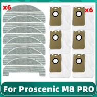 Dust Bag Mop Cloth Rag Replacement for Proscenic M8 Pro Robotic Vacuum Cleaner Spare Parts Accessori