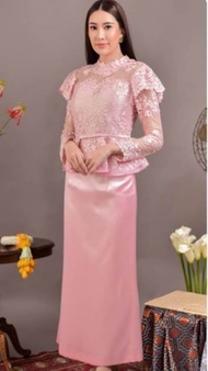 ผ้าถุงสำเร็จ ผ้าถุงลายไทย Carisa กระโปรงผ้าถุง ทรงหางปลานิด [1812]