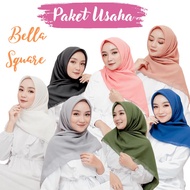 PROMO 7 PCS BELLA SQUARE HIJAB BELLA SQUARE POLYCATTON SQUARE HIJAB