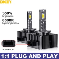 DICN 1คู่2X Super Bright ไม่มีข้อผิดพลาดฟรี Canbus D1S D1R D2S D2R D3S D3R D4S D4R D5S D8S รถหลอดไฟห