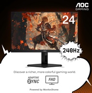 [รุ่นใหม่ล่าสุด] AOC 24G11ZE/67 Gaming Monitor 23.8” FHD Fast IPS 240Hz Refresh Rate 0.3ms HDR10 - 3