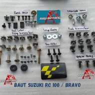 baut lengkap full set suzuki RC100 BAUT MOTOR BRAVO BAUT RC100