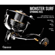 NEW OPASS fishing reel MONSTER SURF 5000FB CARBON HANDLE KNOB Surf Casting SPINNING REEL WITH FREE GIFT Mesin pantai