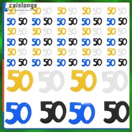 Birthday Tabletop Decoration 50th Decorations 200 Pcs caislongs