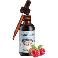 Maxi Health Kids Raspberry Liquid Vitamin B Complex - Vitamin Supplement with Vitamin B12 - Sublingu