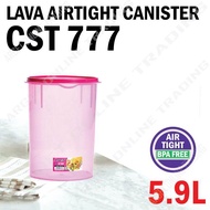 LAVA AIRTIGHT Food Canister Container BPA FREE Cylinder CST 777 5.9L /Bekas Makanan Silinder LAVA