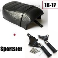 Motorcycle sportster passenger seat 2016 2017 XL883 SEAT + passenger pegs for harley sportster 883 1