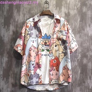 READY STOCK Men Hawaii Women Beach T-shirt Hawaii shirt men baju hawaii lelaki bunga pantai retro ba