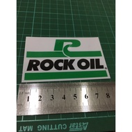 Rock oil logo sticker