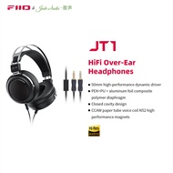 FiiO JT1 3.5mm Studio Headphones for Recording Gaming with Microphone, 50mm Diaphragms driver,HiFi S