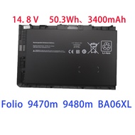 Laptop battery for HP Folio 9470m 9480m BT04XL BA06XL