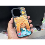 Casetify iPhone 16 Pro Case Butter Bear Pattern Glass Black Edge Box
