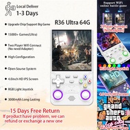 คอนโซลเกมพกพา R36s MAX R36 Ultra Retro ขนาด 3.5 / 4.0 นิ้ว หน้าจอ IPS HD ระบบเกม Linux