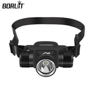 BORUiT HP900 ดําน้ําไฟหน้า 800 Lumen 18650/21700 แบตเตอรี่ไฟฉาย IPX8 ไฟหน้ากันน้ําสําหรับตกปลา Campi