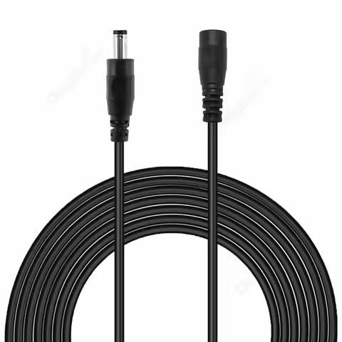 DC Cable 5.5mm x 2.1mm DC Power Cable Extension Cord 1M/2M/3M/5M/10M Male To Female DC Cable For CCT