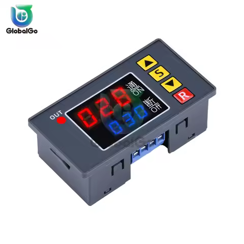 T3231 AC 110V 220V DC 12V Digital Time Delay Relay LED Display Cycle Timer Control Switch Adjustable