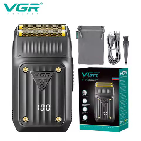 VGR Shaver Professional Shaver Electric Beard Trimmer LED Rechargeable Beard Trimmer Rechargeable Sh