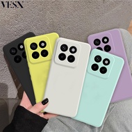 Square Matte Liquid Silicone Phone Case Cover For Xiaomi Mi 14T 13T 12T 11T 10T POCO X7 X6 X5 X4 X3 