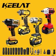 KEELAT Brushless Impact Wrench Cordless High Torque 1/2 1/4Cordless Wrench Impact Gun Heavy Duty Wre