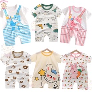 🌈🍼[M'sia Stock]🌈🍼Newborn-18mths Baby Onesies Baby Boy Baby Girl One Piece Short-sleeved Romper Baju 