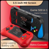 500 in 1 Retro Handheld Video Game Console 3.5"Inch OLED Screen Output 500+ Portable Mini Arcade Vid
