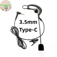 Strongaroetrtr 1Pcs Ear Hanging Type Referee Earphone 3.5mm/Type-C Interface For V6 Pro+ Motorcycle 