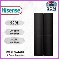 Hisense 520L 4 Door Inverter Fridge Refrigerator RQ555N4AB1