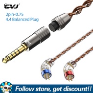 VS400 CVJ สายหูฟังโทรศัพท์ปราศจากออกซิเจนทองแดง400คอร์สายอัพเกรดหูฟัง QDC/2Pin S/0.75Mm/0.78Mm // สา