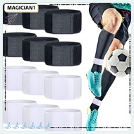 MAGICIAN1 Soccer Shin Guard, Adjustable Lightweight Shin Fixed Straps, Anti Slip Sports Soccer Ankle Guards