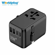 Universal 35W Fast Charging Plug Converter with Cable Multifunctional Travel Conversion Plug Univers