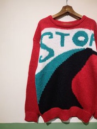 🚫 Vintage Japan sweater 日本古著冷衫oversize Coogi Pastel Multicolor 3D knit Jacket Jumper Pullover Hip ho