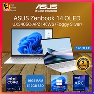 ASUS Zenbook 14 OLED (Core Ultra 5 225H/16GB/512GB/14 3K OLED TOUCHSCREEN/ Intel Arc Graphics/OFF HO